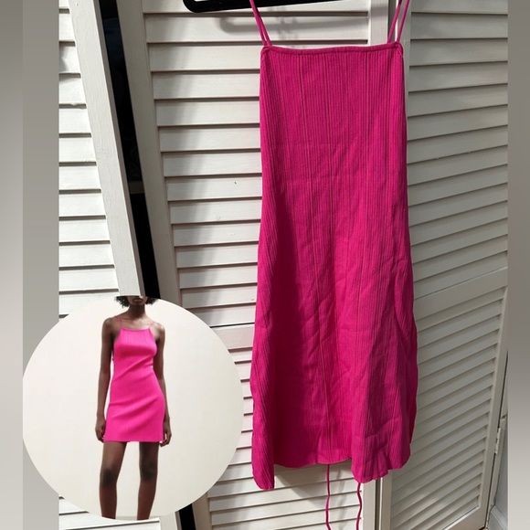 Zara Dresses Zara Bodycon Dress Pink Medium Poshmark